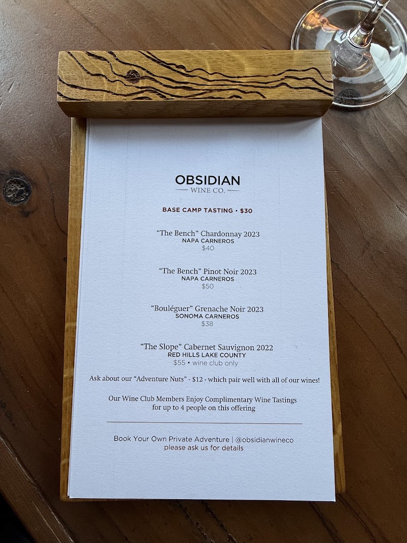 Obsidian Wine Co. | Base Camp (Tasting Room) photo 5